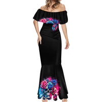 Rose SKull Mermaid Dress Sorry Honey Sarcasm Falls Out Of My Mouth Just Like Stupid Fall From Your - Wonder Print Shop