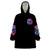 Rose SKull Wearable Blanket Hoodie Sorry Honey Sarcasm Falls Out Of My Mouth Just Like Stupid Fall From Your - Wonder Print Shop