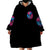Rose SKull Wearable Blanket Hoodie Sorry Honey Sarcasm Falls Out Of My Mouth Just Like Stupid Fall From Your - Wonder Print Shop