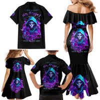 Witch Skull Family Matching Mermaid Dress and Hawaiian Shirt I Hold A Beast An Angel And Crazy Lady In Me - Wonder Print Shop