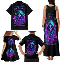 Witch Skull Family Matching Tank Maxi Dress and Hawaiian Shirt I Hold A Beast An Angel And Crazy Lady In Me - Wonder Print Shop