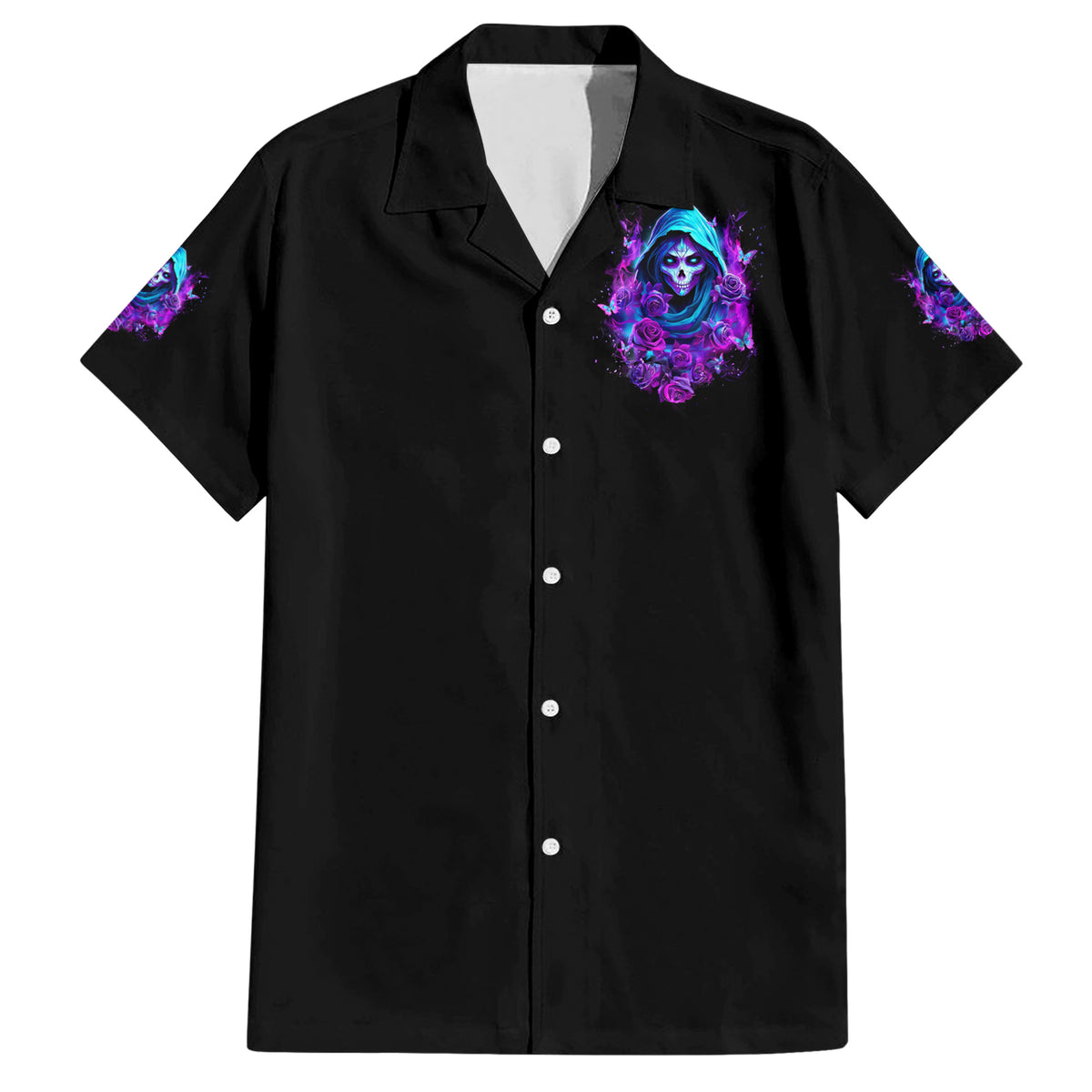 Witch Skull Hawaiian Shirt I Hold A Beast An Angel And Crazy Lady In Me - Wonder Print Shop