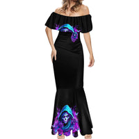 Witch Skull Mermaid Dress I Hold A Beast An Angel And Crazy Lady In Me - Wonder Print Shop