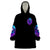 Witch Skull Wearable Blanket Hoodie I Hold A Beast An Angel And Crazy Lady In Me - Wonder Print Shop