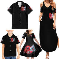 Evil Angel Skull Family Matching Summer Maxi Dress and Hawaiian Shirt Heaven Don't Want Me And Hell Afraid - Wonder Print Shop