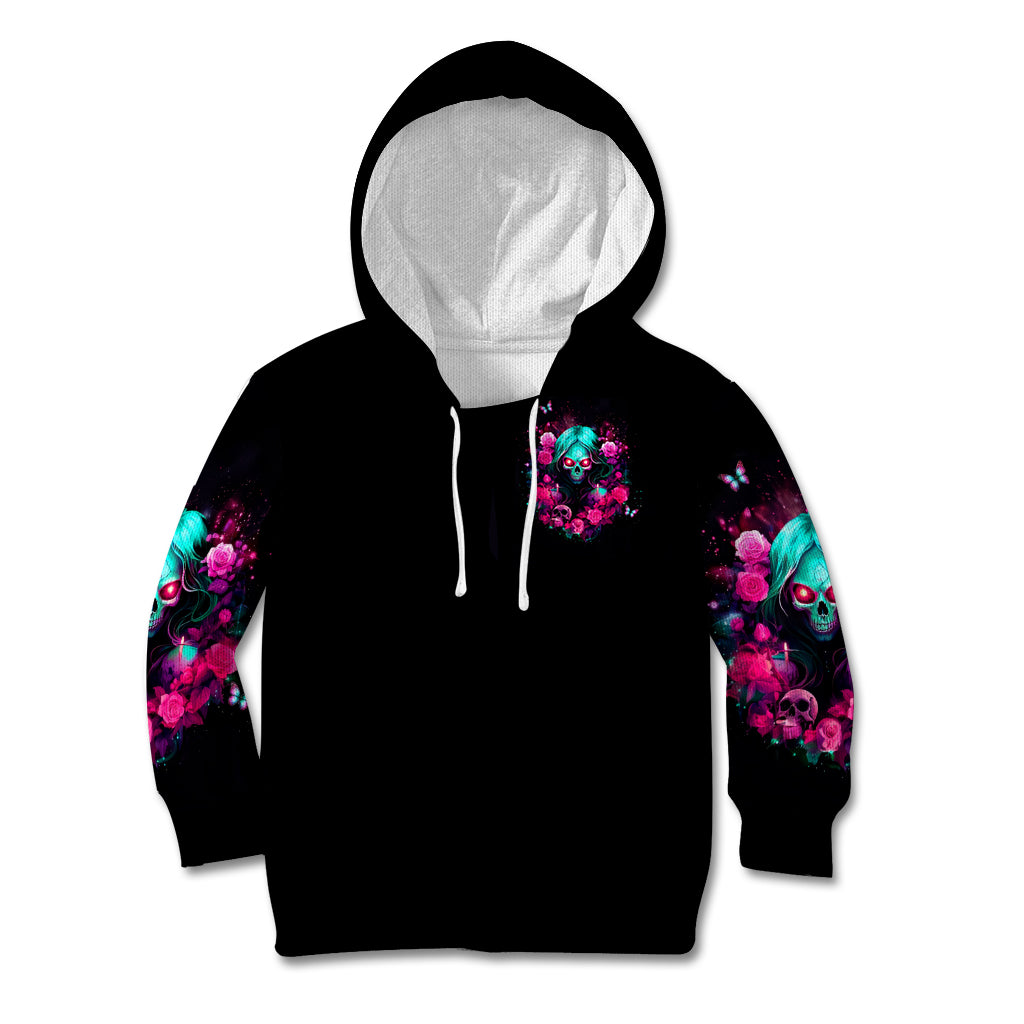 Rose Skull Kid Hoodie I'm Not Anti-Social I'm Just Not User Friendly - Wonder Print Shop