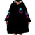 Rose Skull Wearable Blanket Hoodie I'm Not Anti-Social I'm Just Not User Friendly - Wonder Print Shop