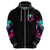 Rose Skull Zip Hoodie I'm Not Anti-Social I'm Just Not User Friendly - Wonder Print Shop