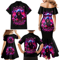 Witch Skull Family Matching Mermaid Dress and Hawaiian Shirt I'm Not Anti-Social I'm Just Not User Friendly - Wonder Print Shop