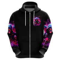Witch Skull Hoodie I'm Not Anti-Social I'm Just Not User Friendly - Wonder Print Shop