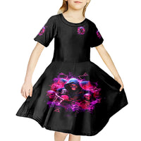 Witch Skull Kid Short Sleeve Dress I'm Not Anti-Social I'm Just Not User Friendly - Wonder Print Shop
