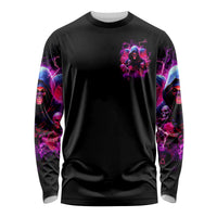 Witch Skull Long Sleeve Shirt I'm Not Anti-Social I'm Just Not User Friendly - Wonder Print Shop