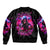 Witch Skull Sleeve Zip Bomber Jacket I'm Not Anti-Social I'm Just Not User Friendly - Wonder Print Shop