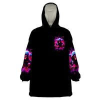 Witch Skull Wearable Blanket Hoodie I'm Not Anti-Social I'm Just Not User Friendly - Wonder Print Shop