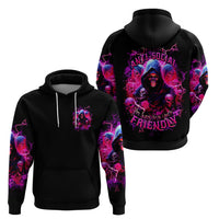 Witch Skull Zip Hoodie I'm Not Anti-Social I'm Just Not User Friendly - Wonder Print Shop