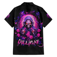 Rose Skull Family Matching Off Shoulder Long Sleeve Dress and Hawaiian Shirt DILLIGAG - Wonder Print Shop