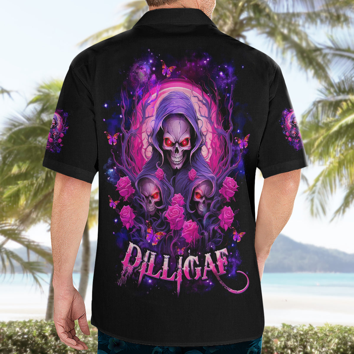 Rose Skull Hawaiian Shirt DILLIGAG - Wonder Print Shop
