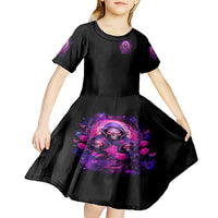 Rose Skull Kid Short Sleeve Dress DILLIGAG - Wonder Print Shop