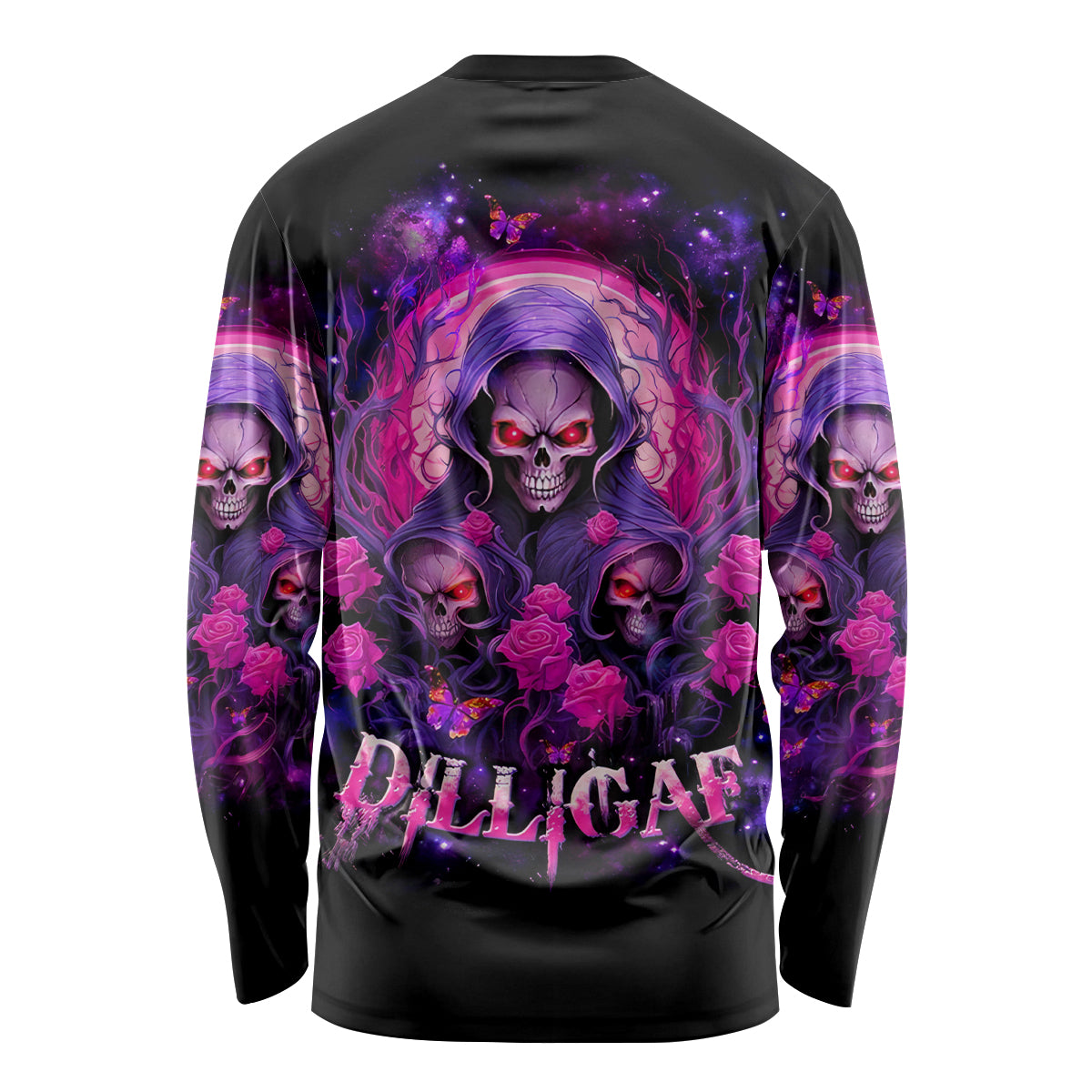 Rose Skull Long Sleeve Shirt DILLIGAG - Wonder Print Shop