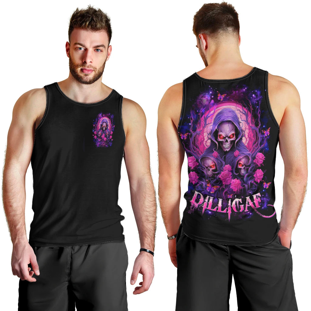 Rose Skull Men Tank Top DILLIGAG - Wonder Print Shop