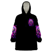 Rose Skull Wearable Blanket Hoodie DILLIGAG - Wonder Print Shop