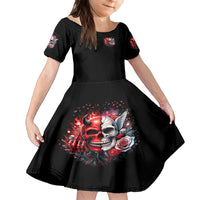 Evil Angel Skull Family Matching Tank Maxi Dress and Hawaiian Shirt Fuck It All And Let My Demons Out To Play - Wonder Print Shop