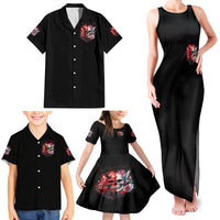 Evil Angel Skull Family Matching Tank Maxi Dress and Hawaiian Shirt Fuck It All And Let My Demons Out To Play - Wonder Print Shop