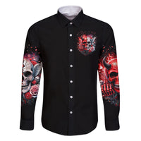 Evil Angel Skull Family Matching Tank Maxi Dress and Hawaiian Shirt Fuck It All And Let My Demons Out To Play - Wonder Print Shop