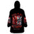 Evil Angel Skull Wearable Blanket Hoodie Fuck It All And Let My Demons Out To Play - Wonder Print Shop