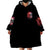 Evil Angel Skull Wearable Blanket Hoodie Fuck It All And Let My Demons Out To Play - Wonder Print Shop