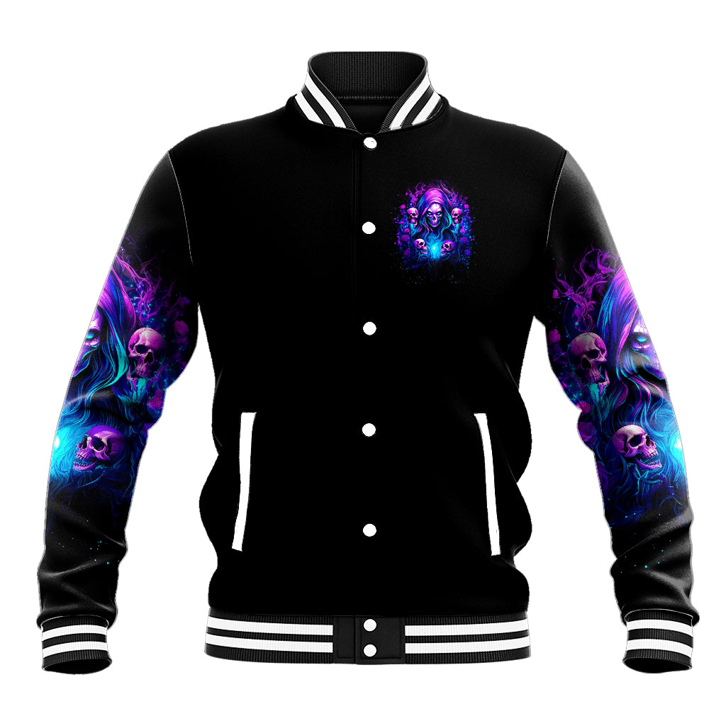Witch Skull Baseball Jacket Assuming Was Like Most Girls Was Your First Mistake - Wonder Print Shop