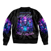 Witch Skull Bomber Jacket Assuming Was Like Most Girls Was Your First Mistake - Wonder Print Shop