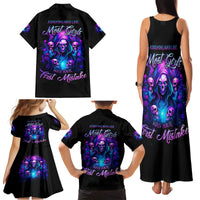 Witch Skull Family Matching Tank Maxi Dress and Hawaiian Shirt Assuming Was Like Most Girls Was Your First Mistake - Wonder Print Shop
