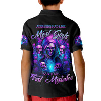 Witch Skull Kid Polo Shirt Assuming Was Like Most Girls Was Your First Mistake - Wonder Print Shop