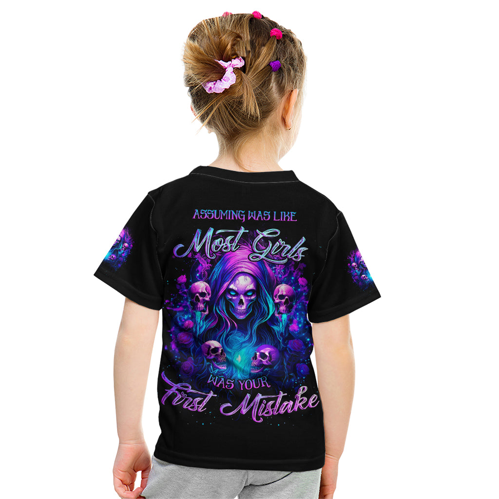 Witch Skull Kid T Shirt Assuming Was Like Most Girls Was Your First Mistake - Wonder Print Shop