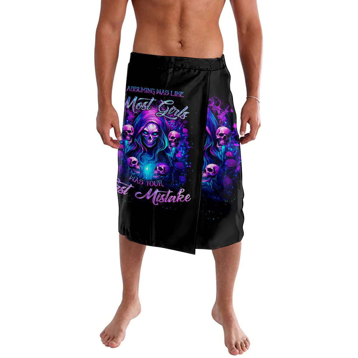 Witch Skull Lavalava Assuming Was Like Most Girls Was Your First Mistake - Wonder Print Shop