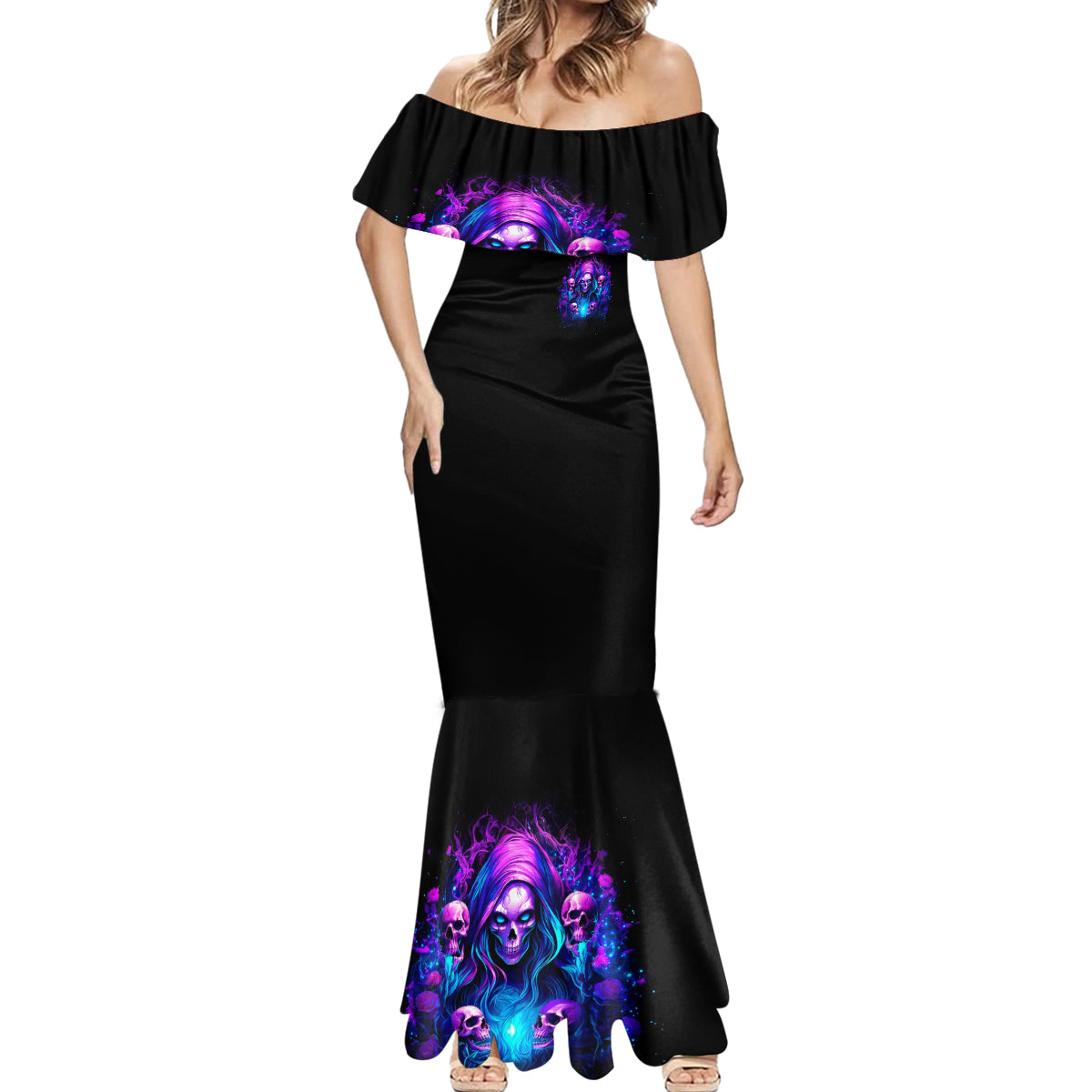 Witch Skull Mermaid Dress Assuming Was Like Most Girls Was Your First Mistake - Wonder Print Shop
