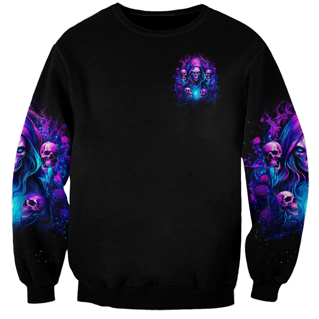 Witch Skull Sweatshirt Assuming Was Like Most Girls Was Your First Mistake - Wonder Print Shop