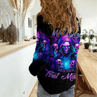 Witch Skull Women Casual Shirt Assuming Was Like Most Girls Was Your First Mistake - Wonder Print Shop