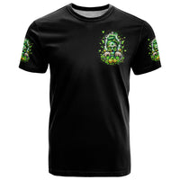 Irish Skull T Shirt Good Girls Drink Wine Badass Girls Thug Beer - Wonder Print Shop