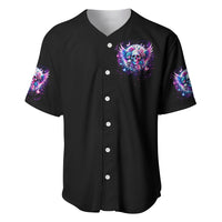 Wings Skll Baseball Jersey I'm A Good Person But Don't Give Me A Reason To Show My Evil - Wonder Print Shop