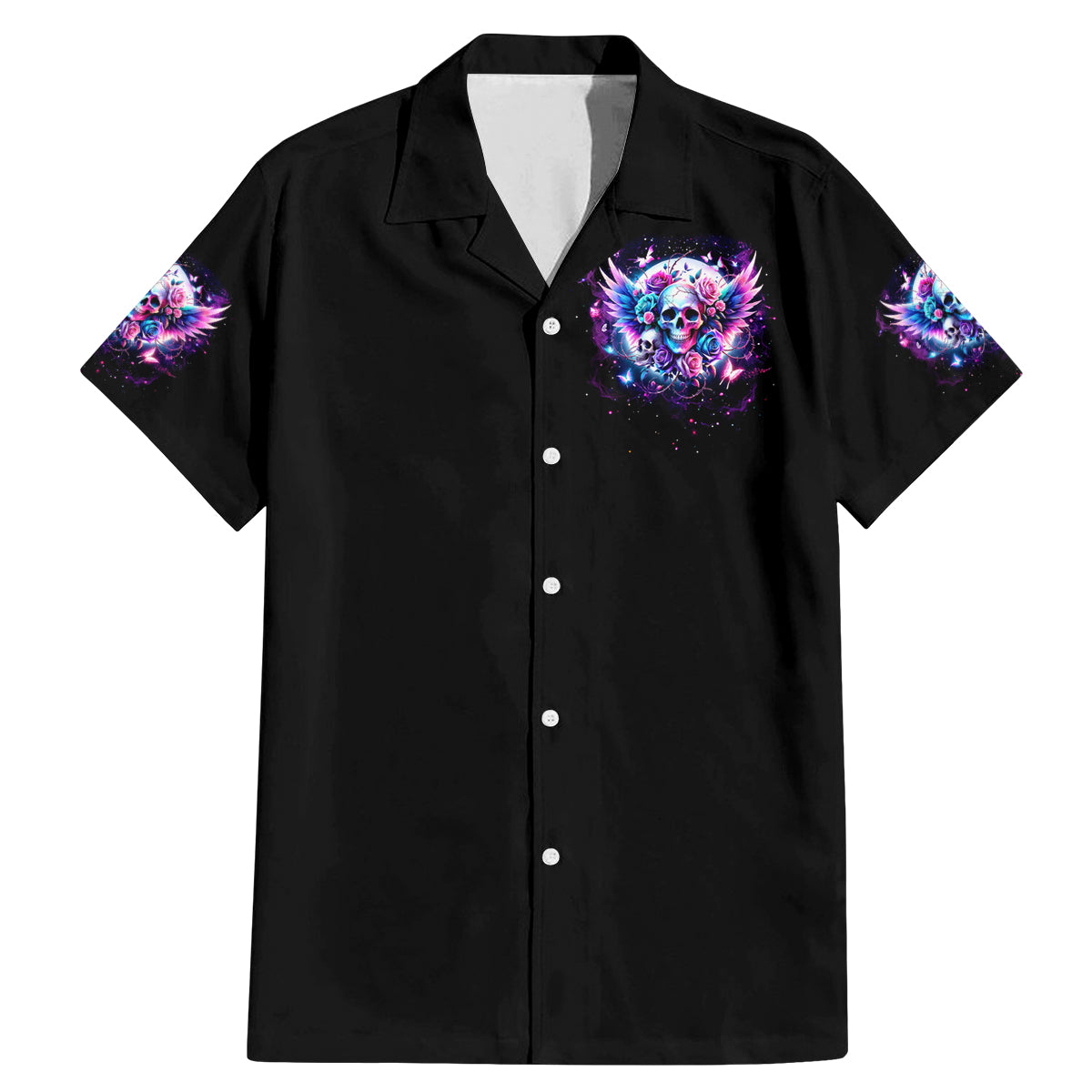 Wings Skll Family Matching Mermaid Dress and Hawaiian Shirt I'm A Good Person But Don't Give Me A Reason To Show My Evil - Wonder Print Shop