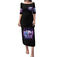 Wings Skll Family Matching Puletasi and Hawaiian Shirt I'm A Good Person But Don't Give Me A Reason To Show My Evil - Wonder Print Shop