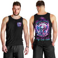 Wings Skll Men Tank Top I'm A Good Person But Don't Give Me A Reason To Show My Evil - Wonder Print Shop