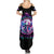 Wings Skll Summer Maxi Dress I'm A Good Person But Don't Give Me A Reason To Show My Evil - Wonder Print Shop