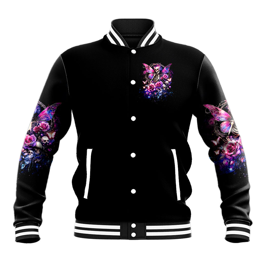 Fairy Skull Baseball Jacket In My Next Life I Want To Be The Karma Fairy - Wonder Print Shop