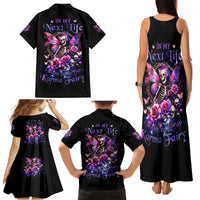 Fairy Skull Family Matching Tank Maxi Dress and Hawaiian Shirt In My Next Life I Want To Be The Karma Fairy - Wonder Print Shop
