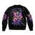 Fairy Skull Sleeve Zip Bomber Jacket In My Next Life I Want To Be The Karma Fairy - Wonder Print Shop