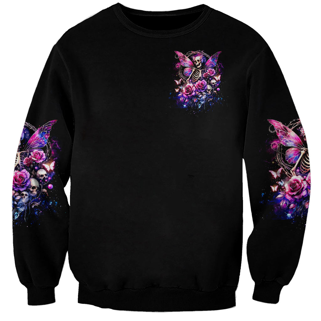 Fairy Skull Sweatshirt In My Next Life I Want To Be The Karma Fairy - Wonder Print Shop