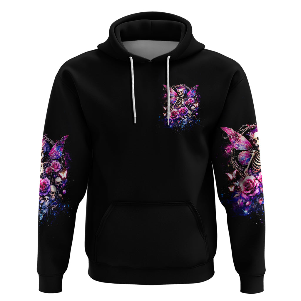 Fairy Skull Zip Hoodie In My Next Life I Want To Be The Karma Fairy - Wonder Print Shop